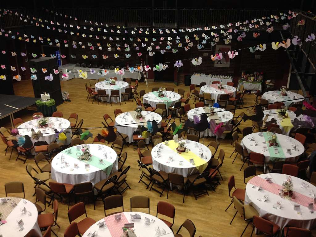 The Black-E Main Hall wedding setup