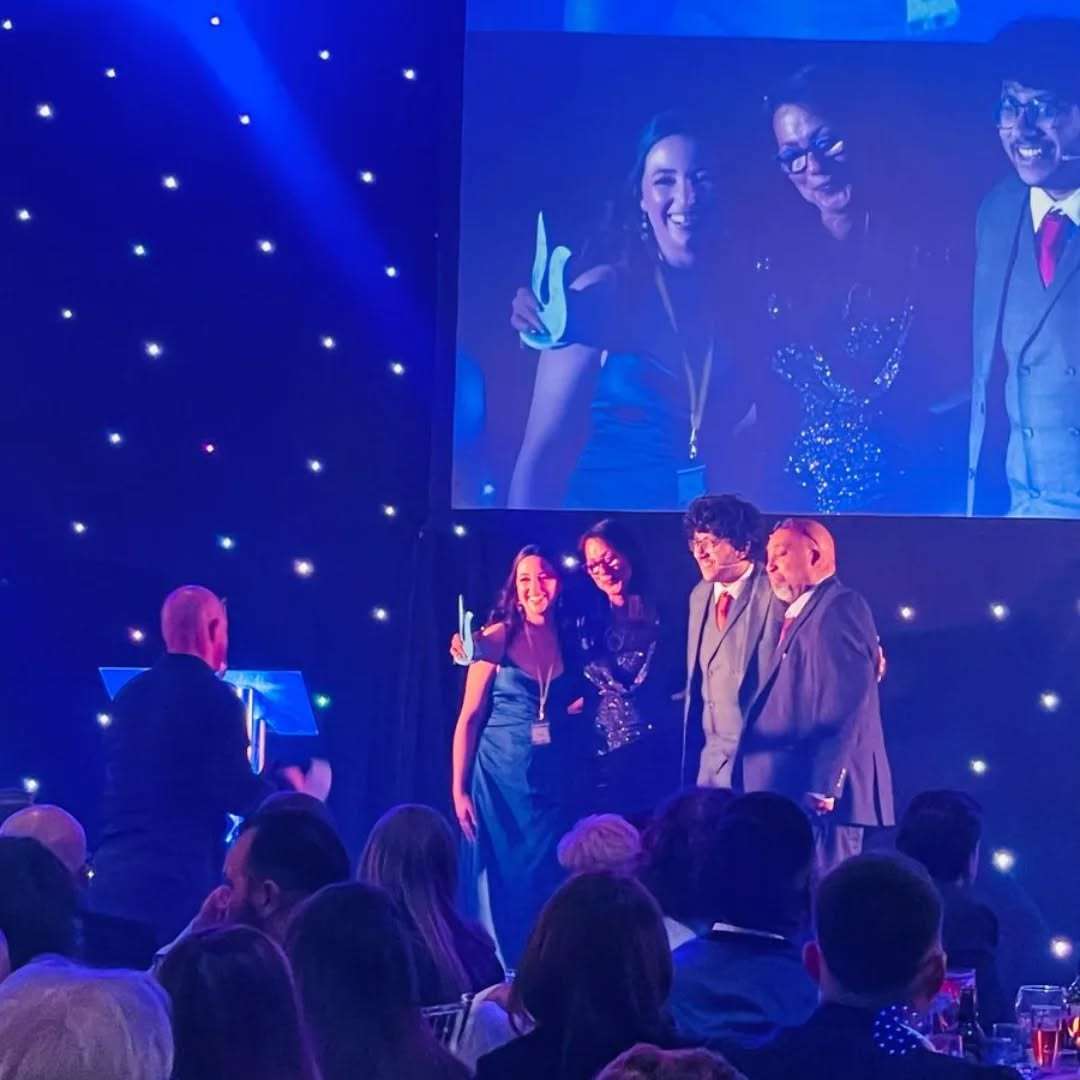 Receiving The Arts and Creativity Community Impact Award