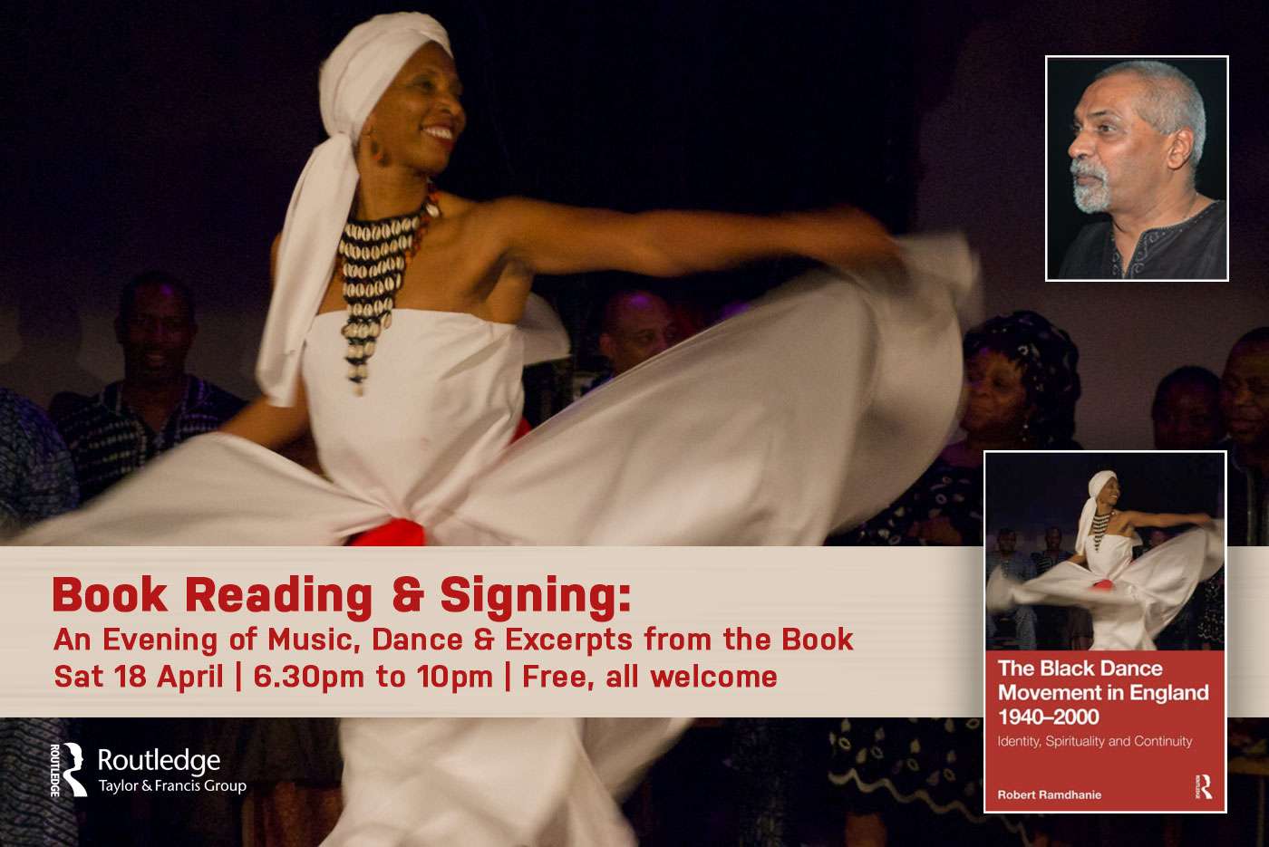 Book Reading & Signing: “The Black Dance Movement in England 1940–2000 - Bob Ramdhanie