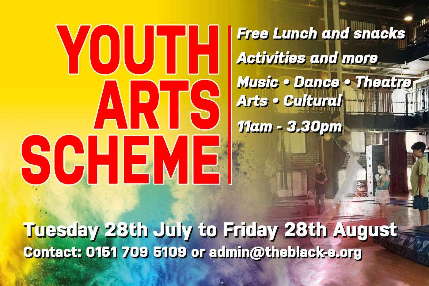 Summer 2026 Youth Arts Scheme